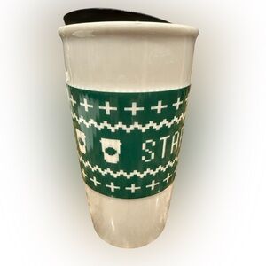 Starbucks Green Sweater Tumbler Mug